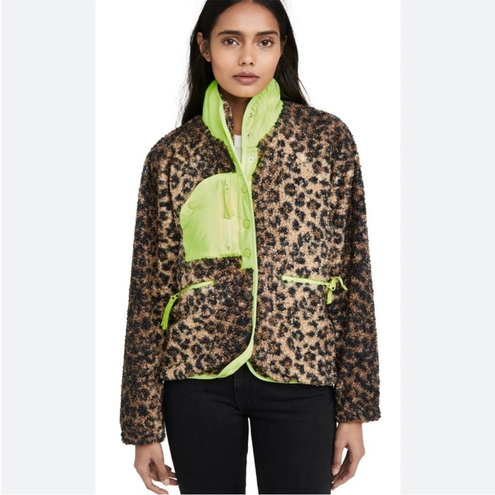 Free people movement hit the slopes cheetah jacket